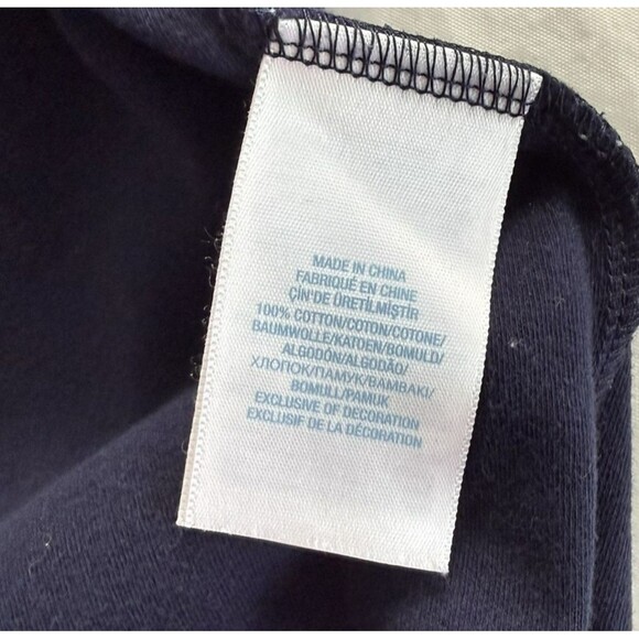 Girls Polo Shirt DRESS POLO RALPH LAUREN Ruffle Hem Navy Blue Pink Logo Size 18m - Picture 6 of 6